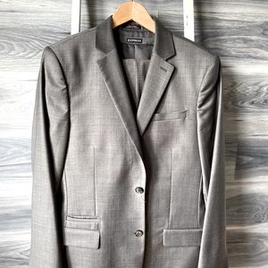 EXPRESS 3 Piece Slim Fit Photographer Suit - Grey